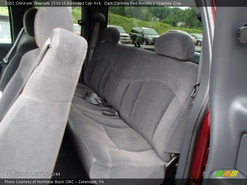 Dark Carmine Red Metallic / Graphite Gray 2002 Chevrolet Silverado 1500 LS Extended Cab 4x4