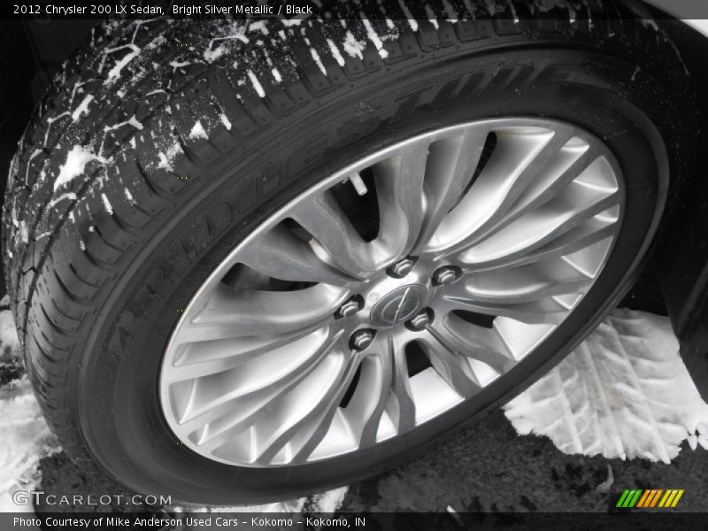 Bright Silver Metallic / Black 2012 Chrysler 200 LX Sedan