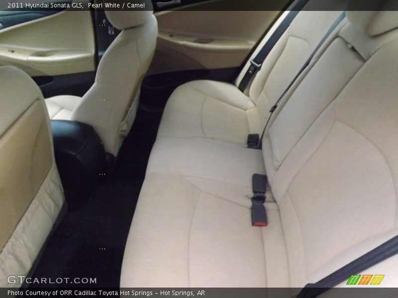 Pearl White / Camel 2011 Hyundai Sonata GLS