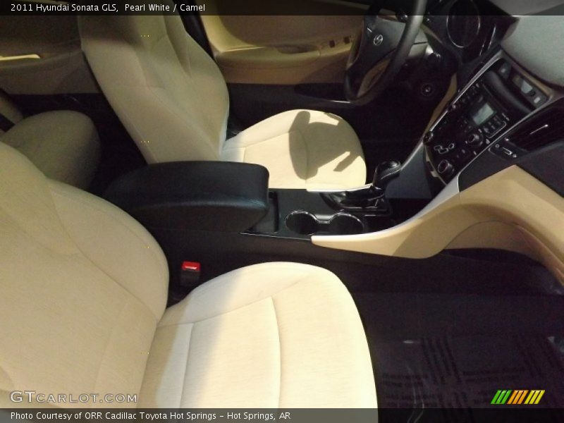 Pearl White / Camel 2011 Hyundai Sonata GLS