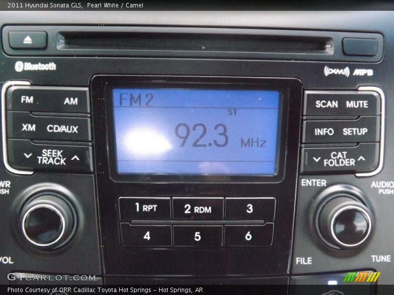 Pearl White / Camel 2011 Hyundai Sonata GLS