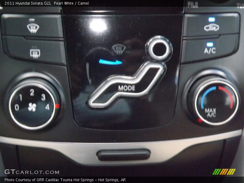 Pearl White / Camel 2011 Hyundai Sonata GLS