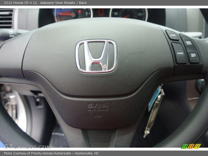 Alabaster Silver Metallic / Black 2010 Honda CR-V LX