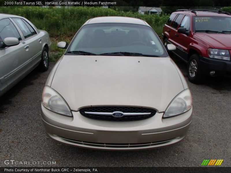 Harvest Gold Metallic / Medium Parchment 2000 Ford Taurus SES