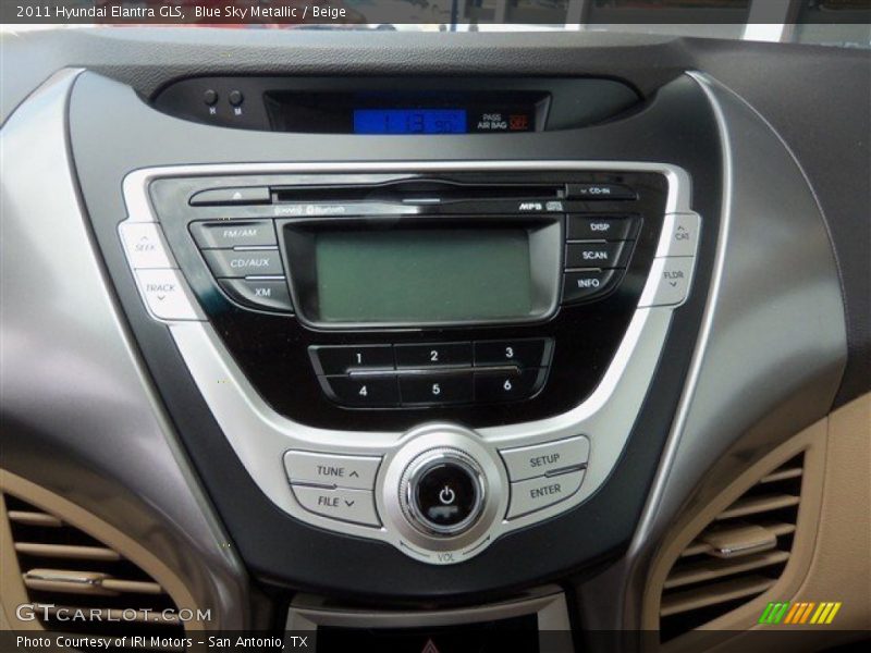 Blue Sky Metallic / Beige 2011 Hyundai Elantra GLS