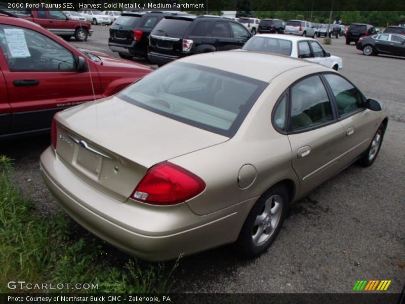 Harvest Gold Metallic / Medium Parchment 2000 Ford Taurus SES