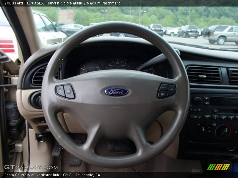 Harvest Gold Metallic / Medium Parchment 2000 Ford Taurus SES