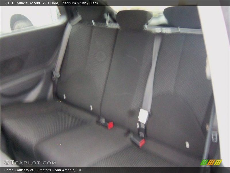 Platinum Silver / Black 2011 Hyundai Accent GS 3 Door