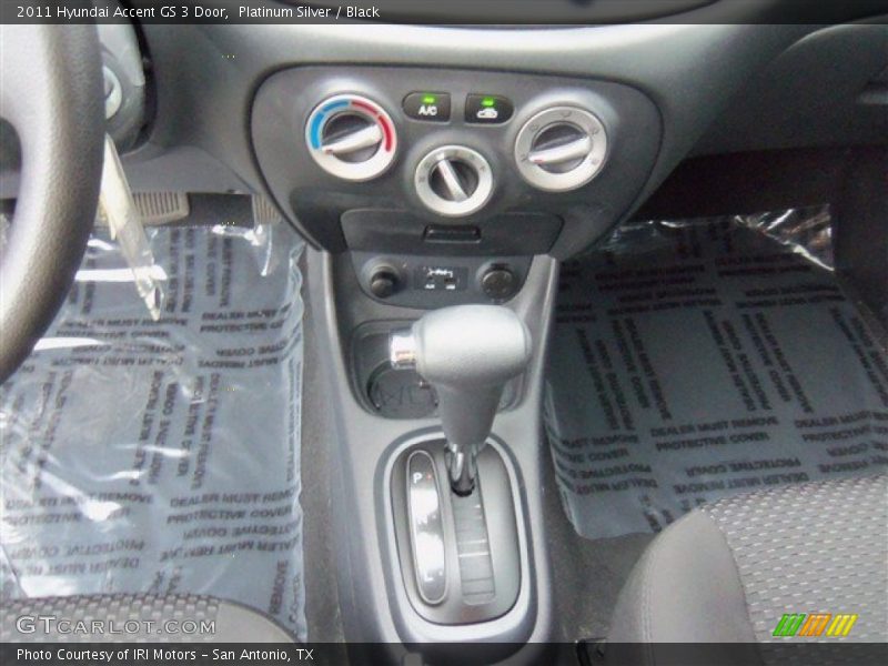 Platinum Silver / Black 2011 Hyundai Accent GS 3 Door