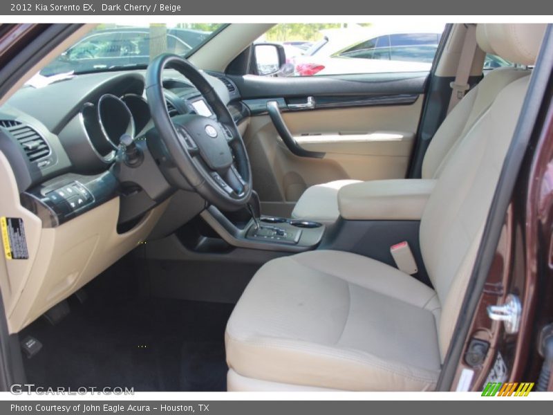 Dark Cherry / Beige 2012 Kia Sorento EX