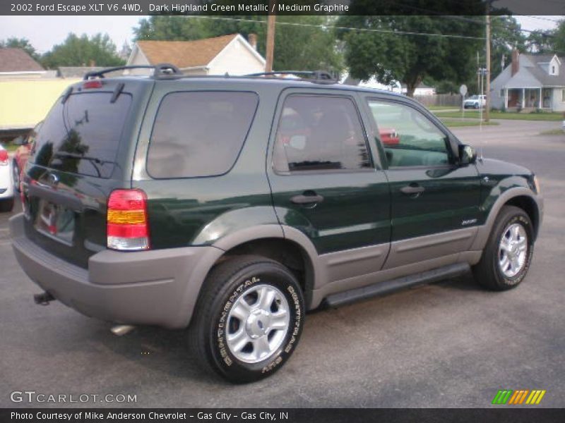 Dark Highland Green Metallic / Medium Graphite 2002 Ford Escape XLT V6 4WD