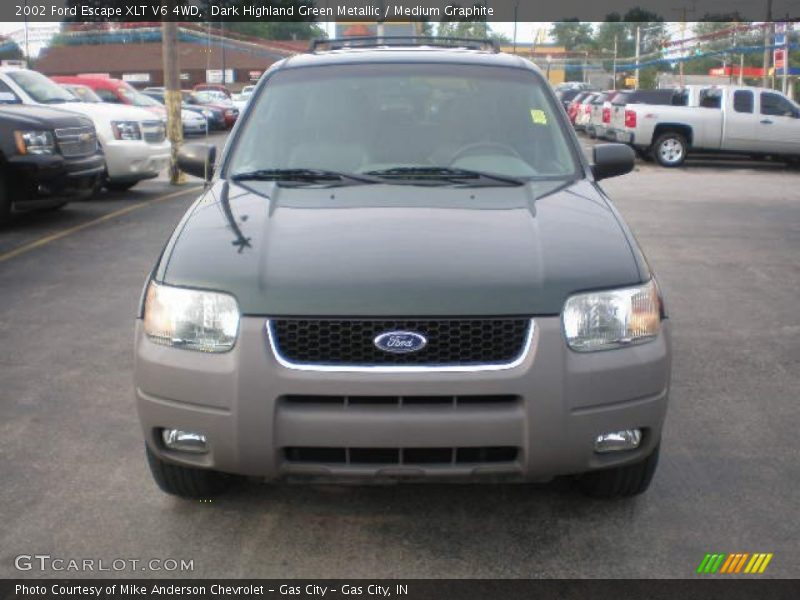 Dark Highland Green Metallic / Medium Graphite 2002 Ford Escape XLT V6 4WD