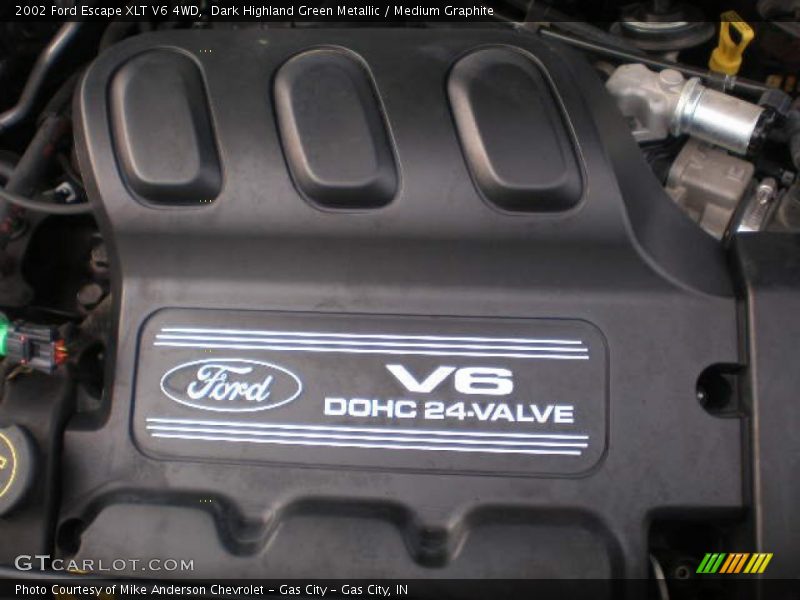 Dark Highland Green Metallic / Medium Graphite 2002 Ford Escape XLT V6 4WD