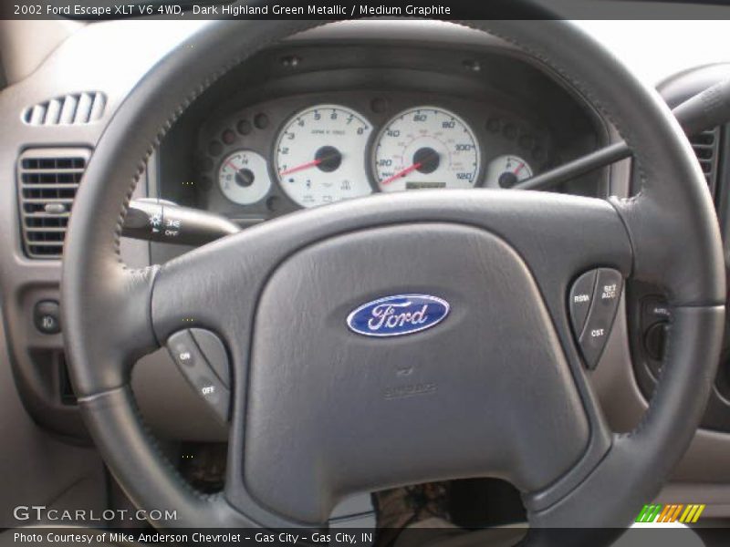 Dark Highland Green Metallic / Medium Graphite 2002 Ford Escape XLT V6 4WD