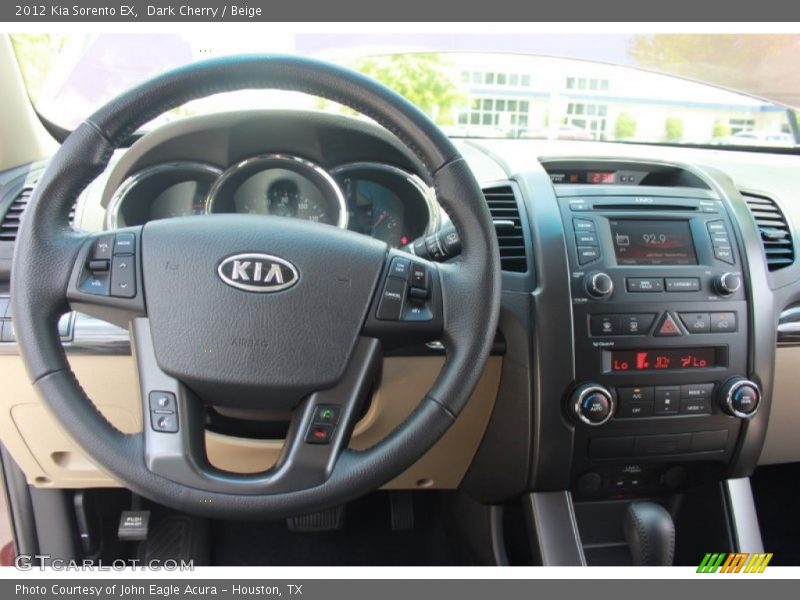 Dark Cherry / Beige 2012 Kia Sorento EX