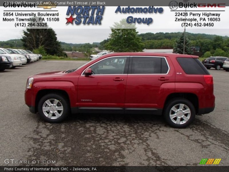 Crystal Red Tintcoat / Jet Black 2013 GMC Terrain SLE AWD
