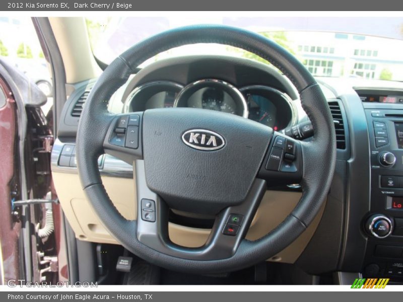 Dark Cherry / Beige 2012 Kia Sorento EX
