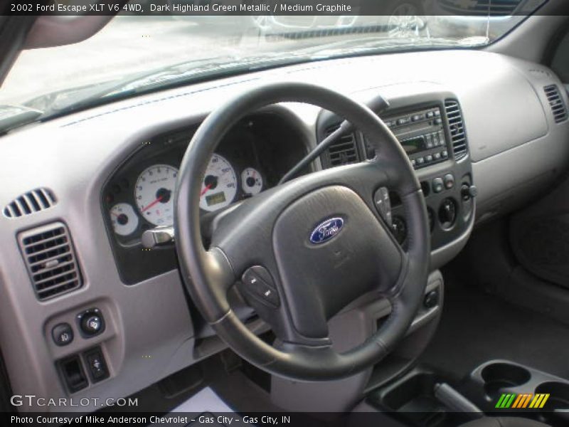 Dark Highland Green Metallic / Medium Graphite 2002 Ford Escape XLT V6 4WD