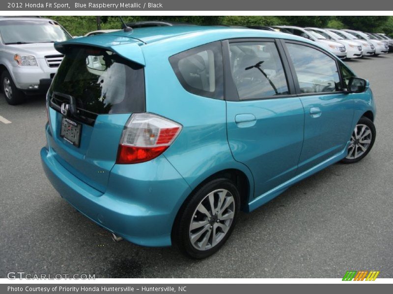 Blue Raspberry Metallic / Black 2012 Honda Fit Sport