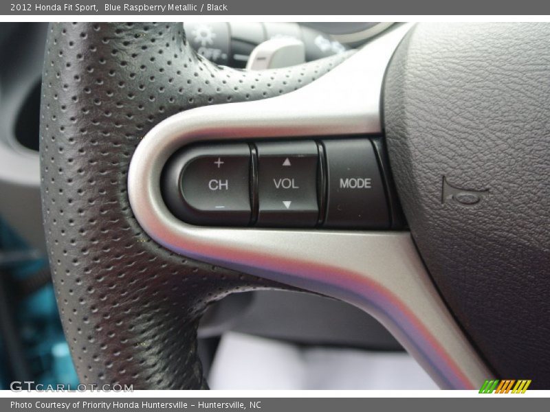 Blue Raspberry Metallic / Black 2012 Honda Fit Sport