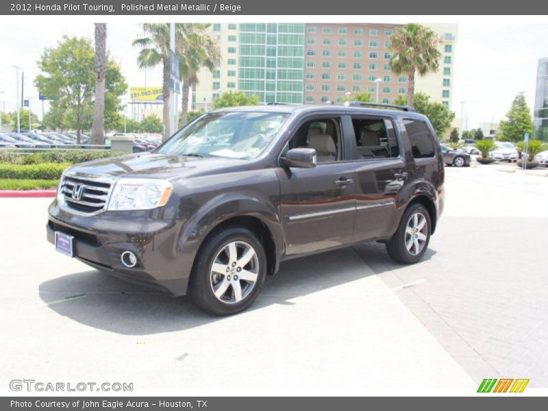 Polished Metal Metallic / Beige 2012 Honda Pilot Touring