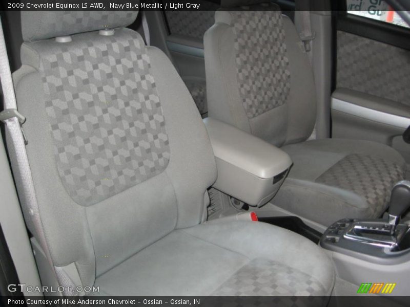Navy Blue Metallic / Light Gray 2009 Chevrolet Equinox LS AWD
