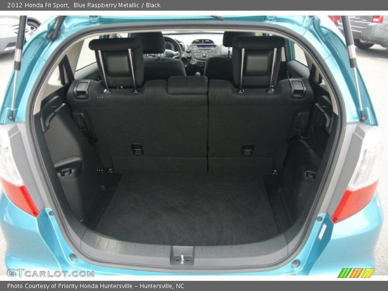 Blue Raspberry Metallic / Black 2012 Honda Fit Sport