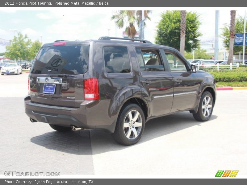 Polished Metal Metallic / Beige 2012 Honda Pilot Touring