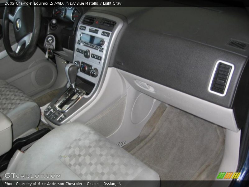 Navy Blue Metallic / Light Gray 2009 Chevrolet Equinox LS AWD