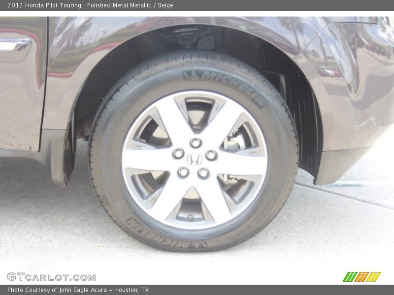 Polished Metal Metallic / Beige 2012 Honda Pilot Touring