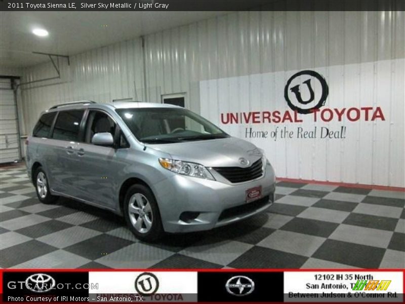 Silver Sky Metallic / Light Gray 2011 Toyota Sienna LE