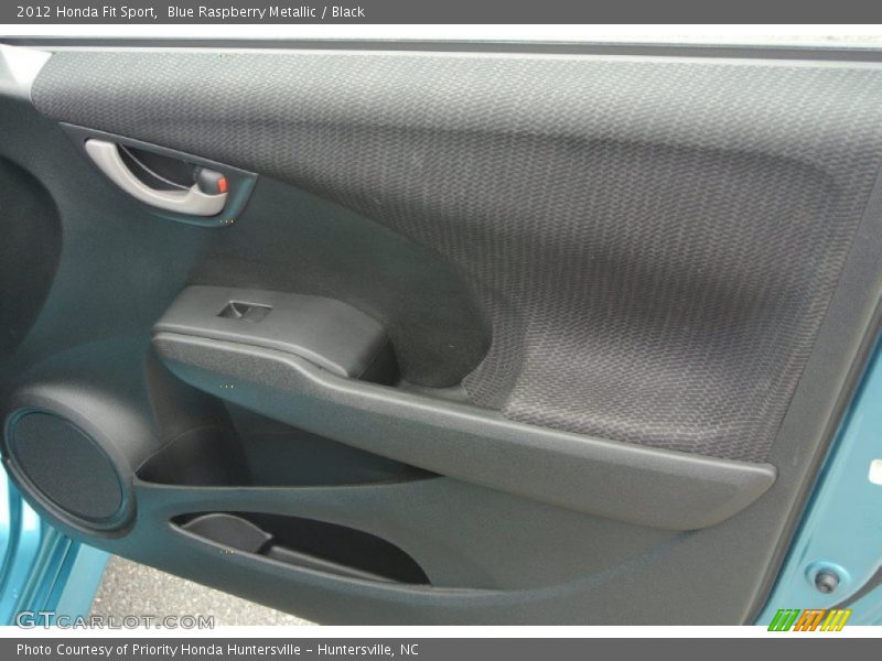 Blue Raspberry Metallic / Black 2012 Honda Fit Sport