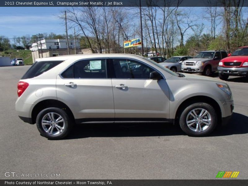 Champagne Silver Metallic / Jet Black 2013 Chevrolet Equinox LS