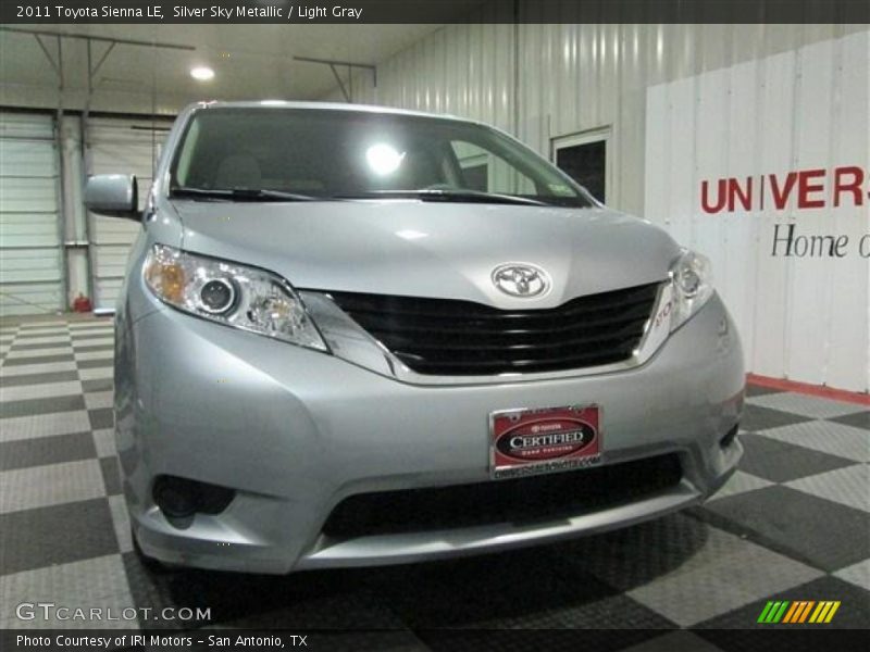 Silver Sky Metallic / Light Gray 2011 Toyota Sienna LE