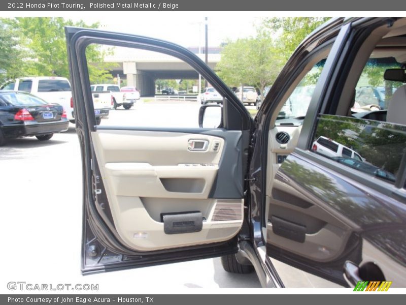 Polished Metal Metallic / Beige 2012 Honda Pilot Touring
