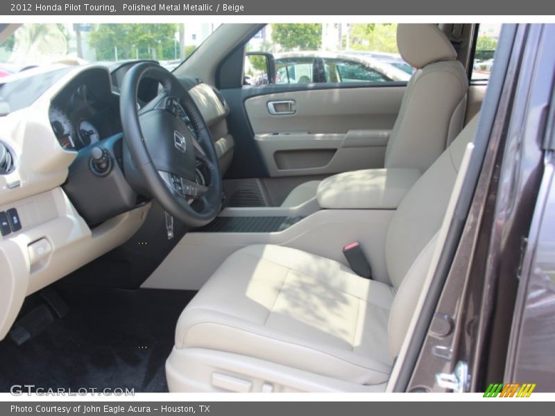 Polished Metal Metallic / Beige 2012 Honda Pilot Touring