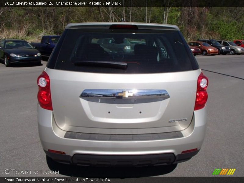 Champagne Silver Metallic / Jet Black 2013 Chevrolet Equinox LS