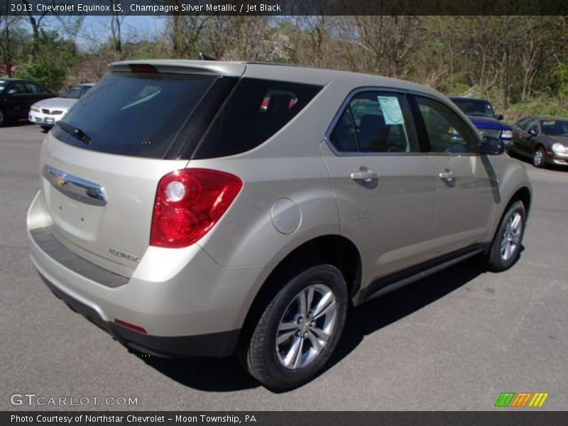 Champagne Silver Metallic / Jet Black 2013 Chevrolet Equinox LS