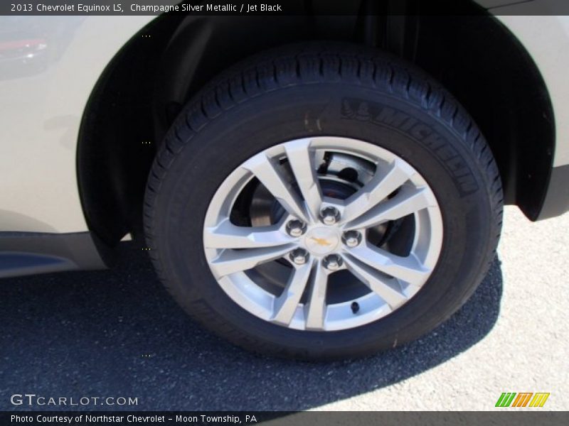 Champagne Silver Metallic / Jet Black 2013 Chevrolet Equinox LS