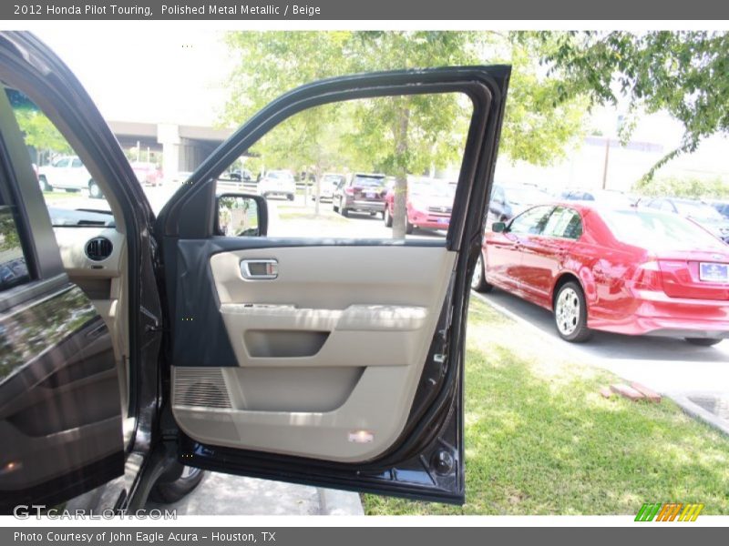 Polished Metal Metallic / Beige 2012 Honda Pilot Touring