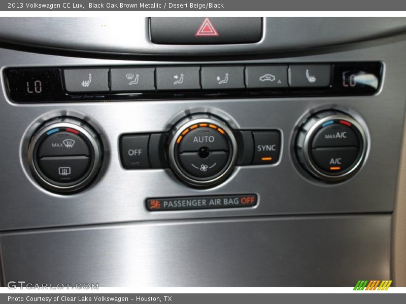 Black Oak Brown Metallic / Desert Beige/Black 2013 Volkswagen CC Lux
