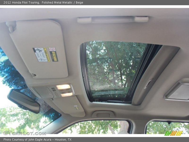 Polished Metal Metallic / Beige 2012 Honda Pilot Touring