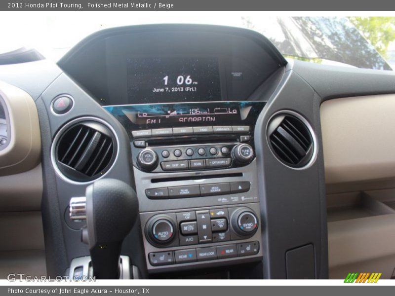Polished Metal Metallic / Beige 2012 Honda Pilot Touring