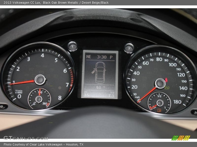 Black Oak Brown Metallic / Desert Beige/Black 2013 Volkswagen CC Lux