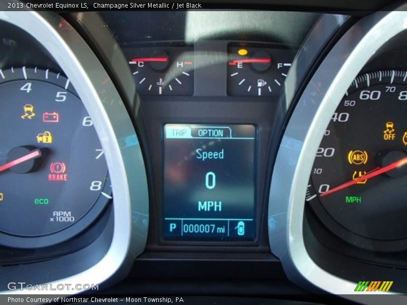 Champagne Silver Metallic / Jet Black 2013 Chevrolet Equinox LS