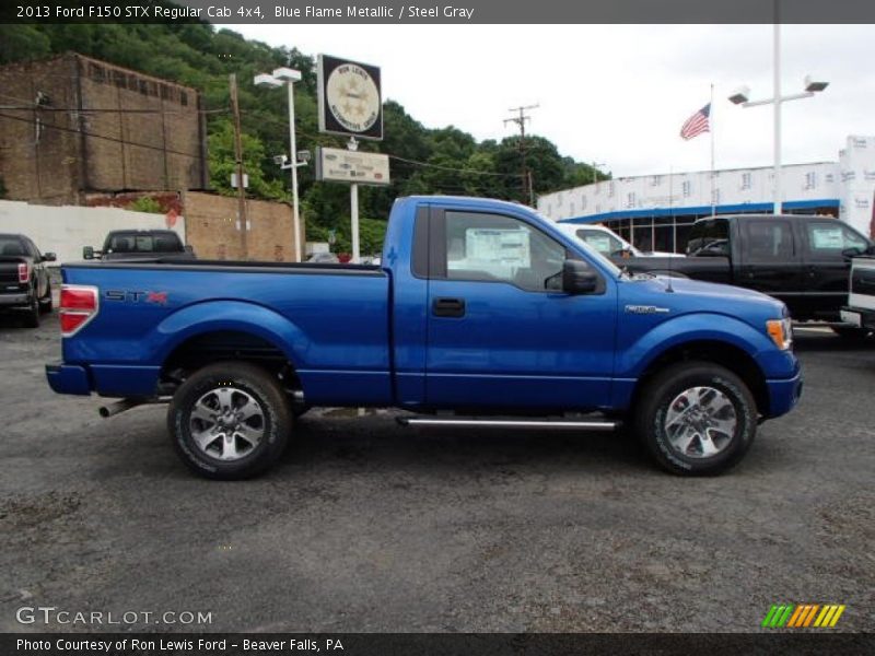 Blue Flame Metallic / Steel Gray 2013 Ford F150 STX Regular Cab 4x4