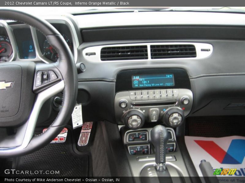 Inferno Orange Metallic / Black 2012 Chevrolet Camaro LT/RS Coupe
