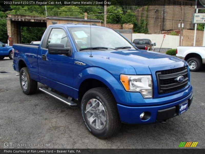 Blue Flame Metallic / Steel Gray 2013 Ford F150 STX Regular Cab 4x4