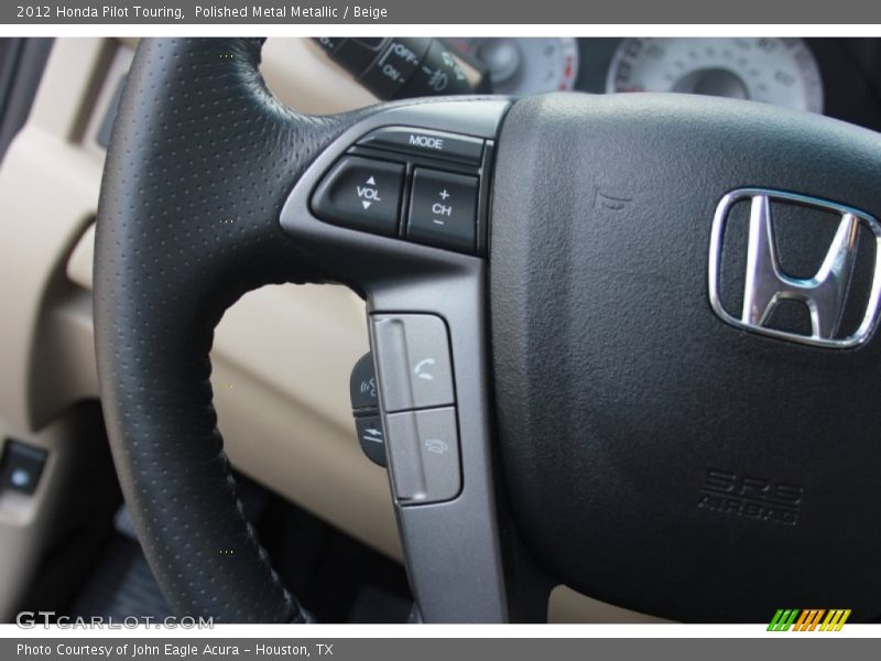 Polished Metal Metallic / Beige 2012 Honda Pilot Touring