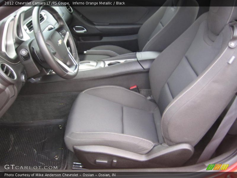 Inferno Orange Metallic / Black 2012 Chevrolet Camaro LT/RS Coupe